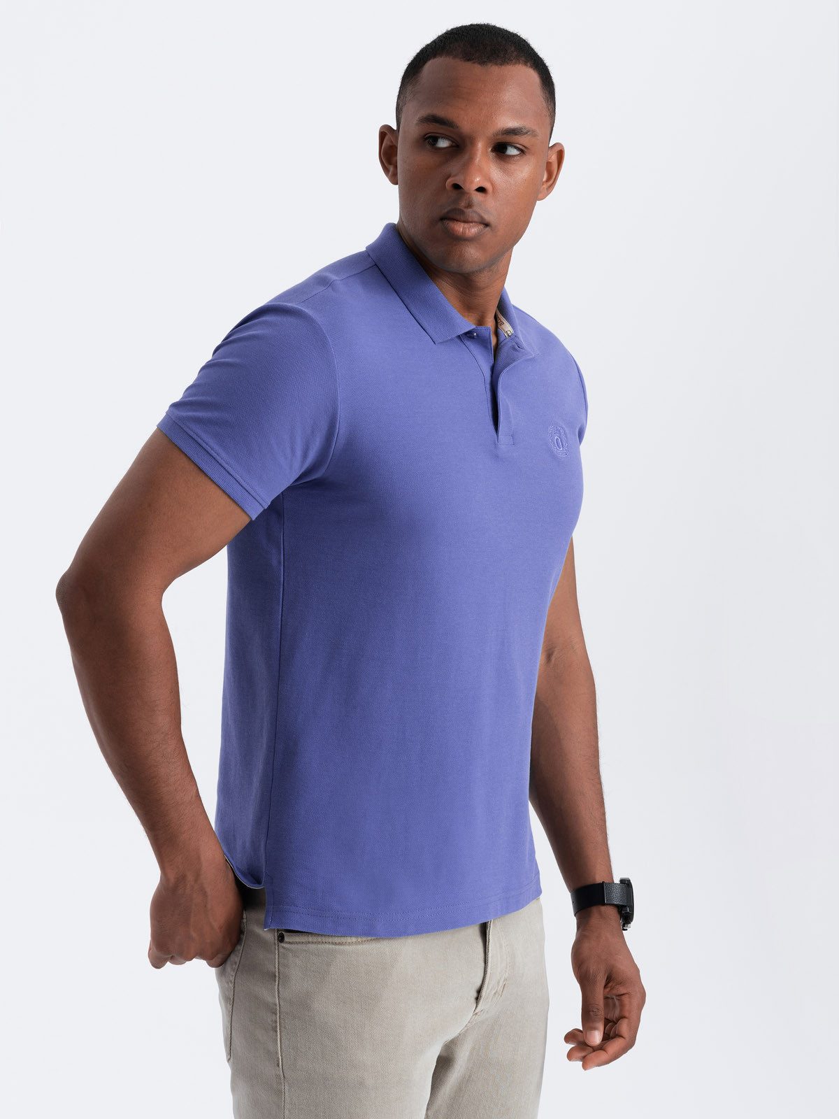 OMBRE Poloshirt Herren-Poloshirt aus Piqué-Strick BASIC