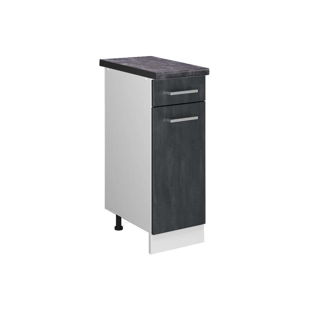 Vicco Unterschrank R-Line, Schwarz Beton/Weiß, 30 günstig online kaufen