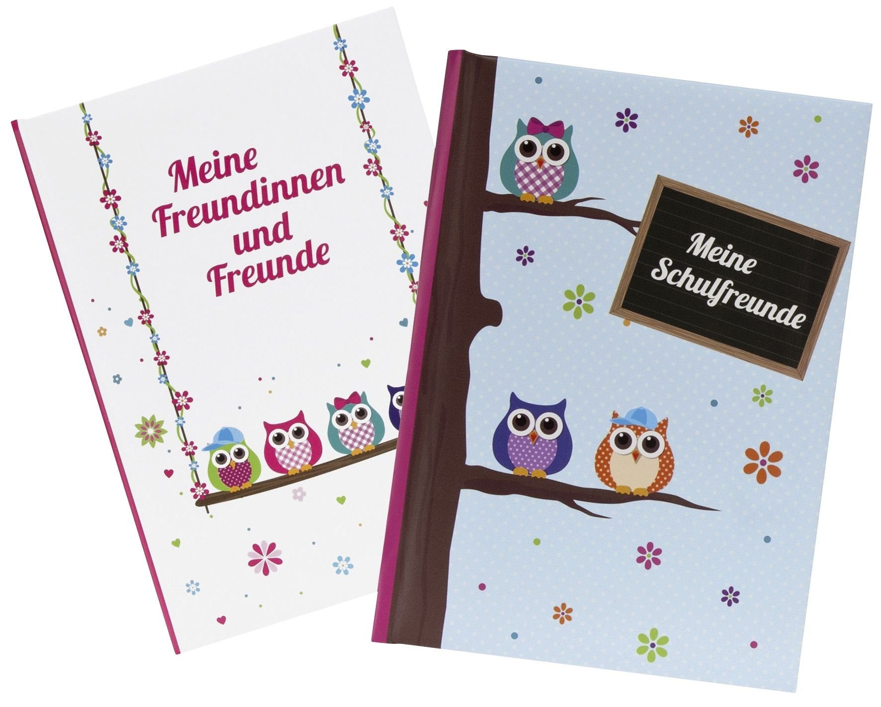 Fotoalbum 2x Goldbuch 43043 Freundebuch Eule A5