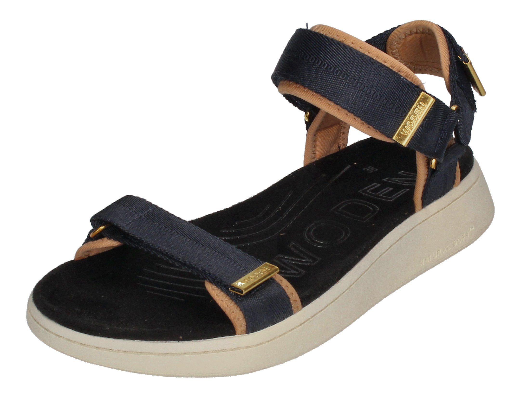 WODEN LINE WL926 Plateausandale Dark Navy