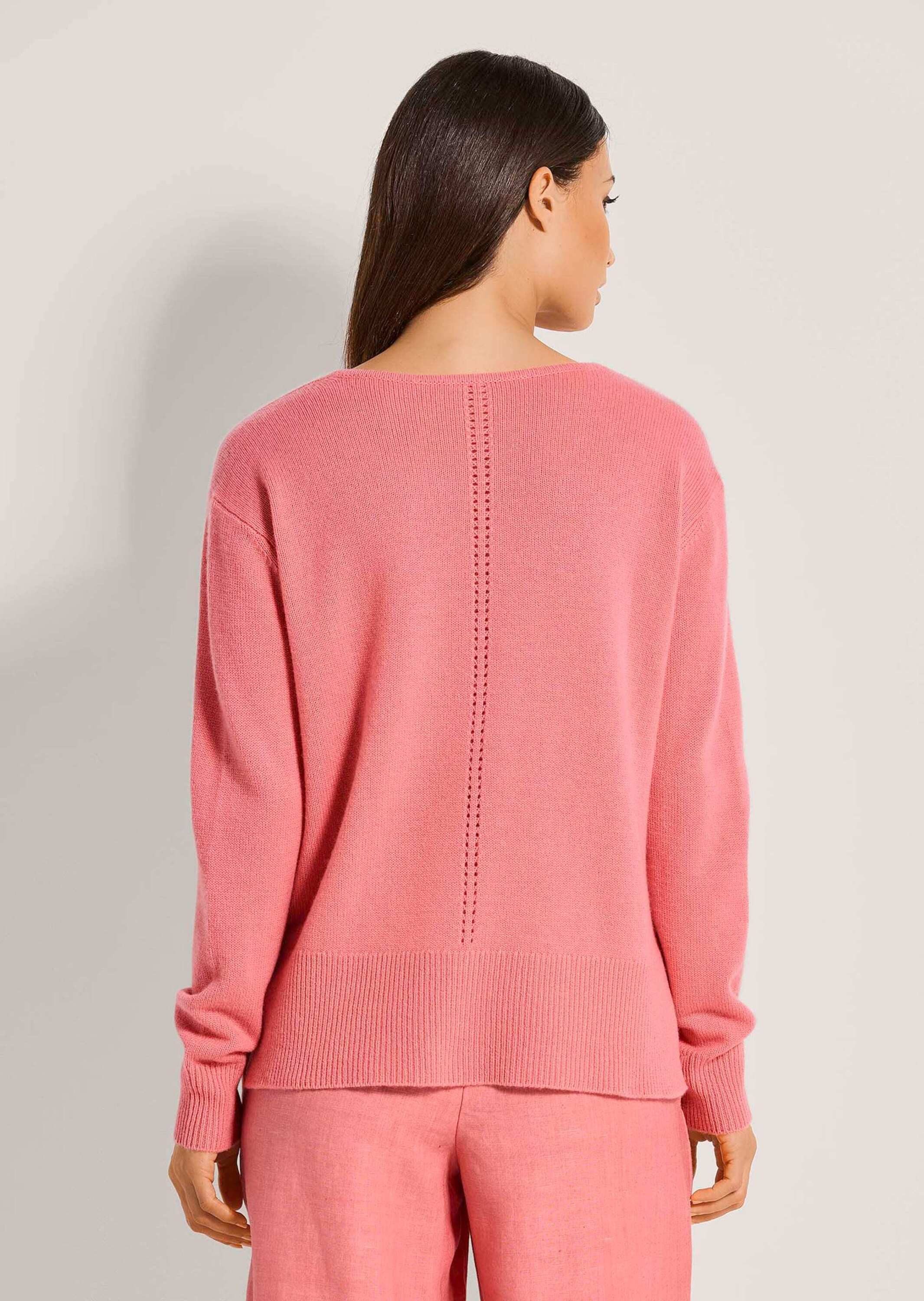 MADELEINE Strickpullover Kaschmir-Pullover mit V-Ausschnitt