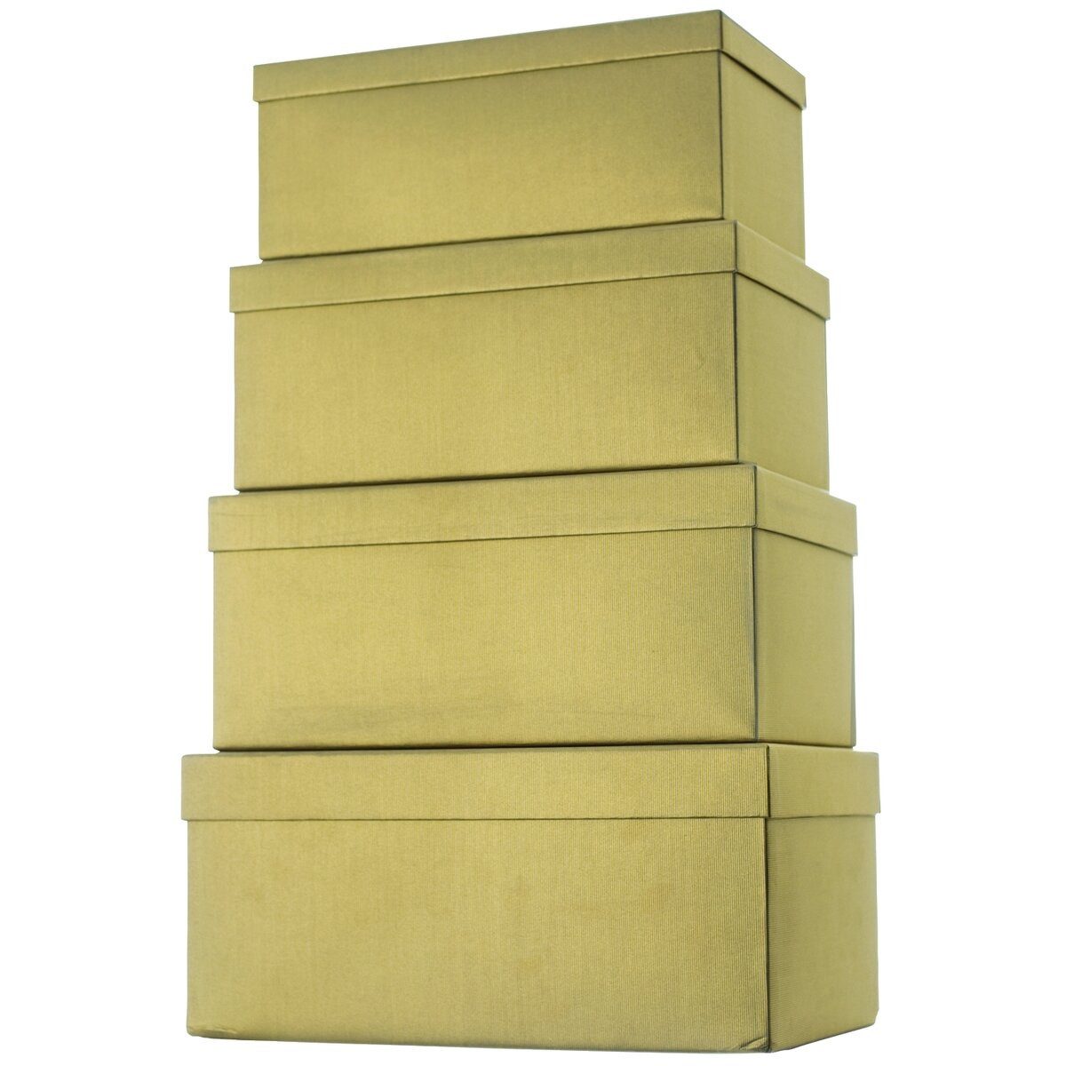 stewo Versandkarton Geschenkkarton One Colour - 4 tlg. hoch gold.