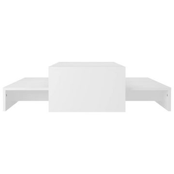 vidaXL Couchtisch Satztisch-Set Weiß 100x100x26,5 cm Holzwerkstoff (1-St)