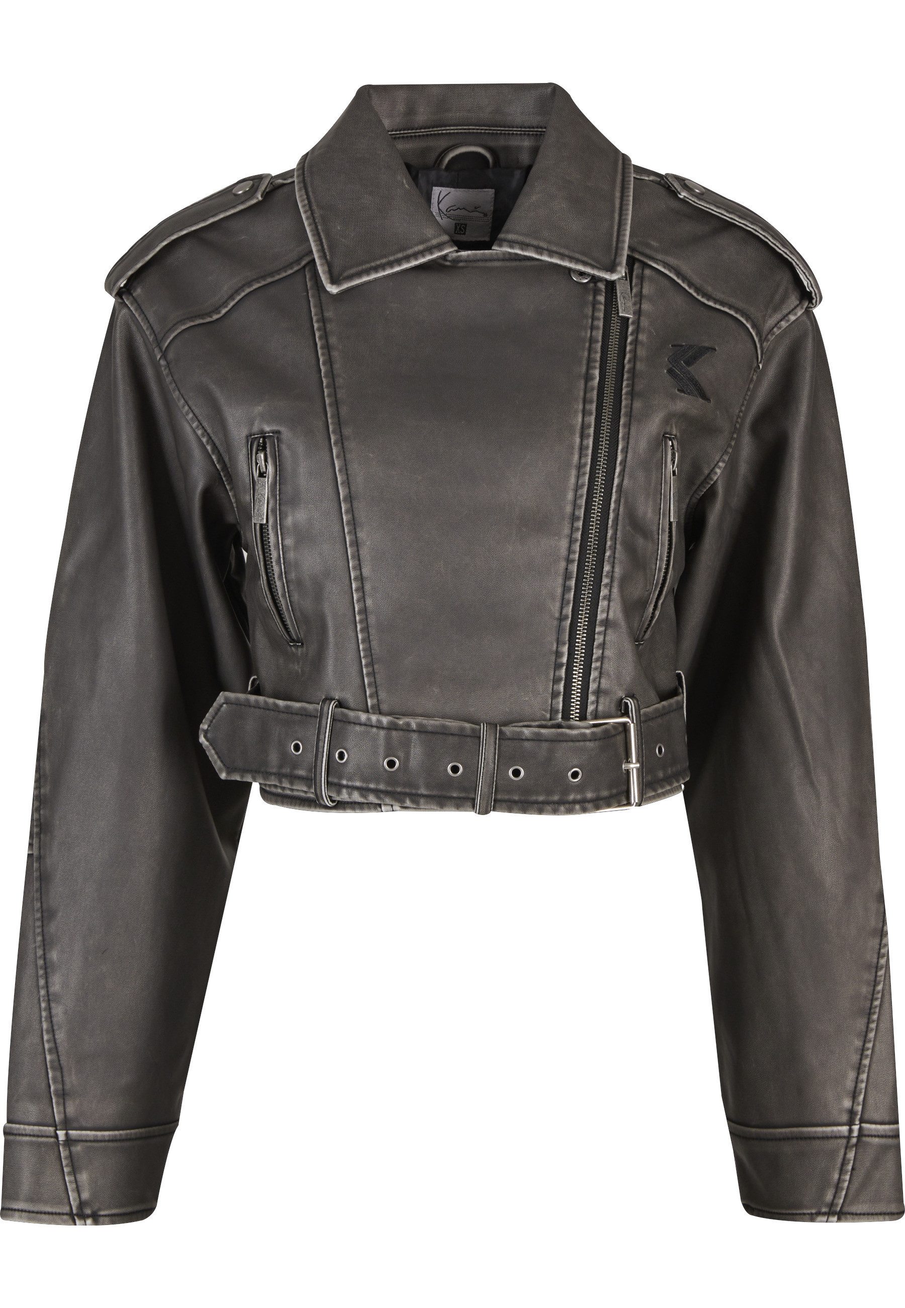 Karl Kani Winterjacke Karl Kani Karl Kani OG Short OS Pu Biker Jacket (1-St)