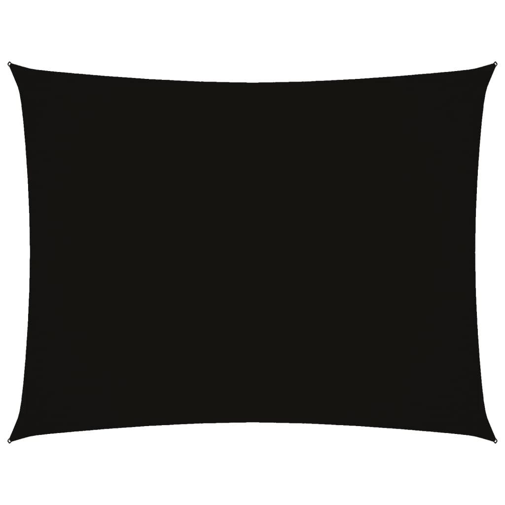 Sonnensegel Sonnensegel Oxford-Gewebe Rechteckig 2,5x3,5 m Schwarz
