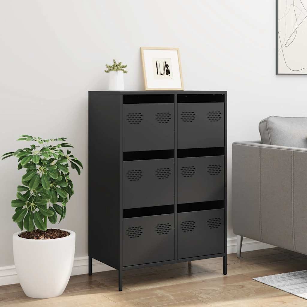 vidaXL Highboard Highboard Schwarz 68x39x101,5 cm günstig online kaufen