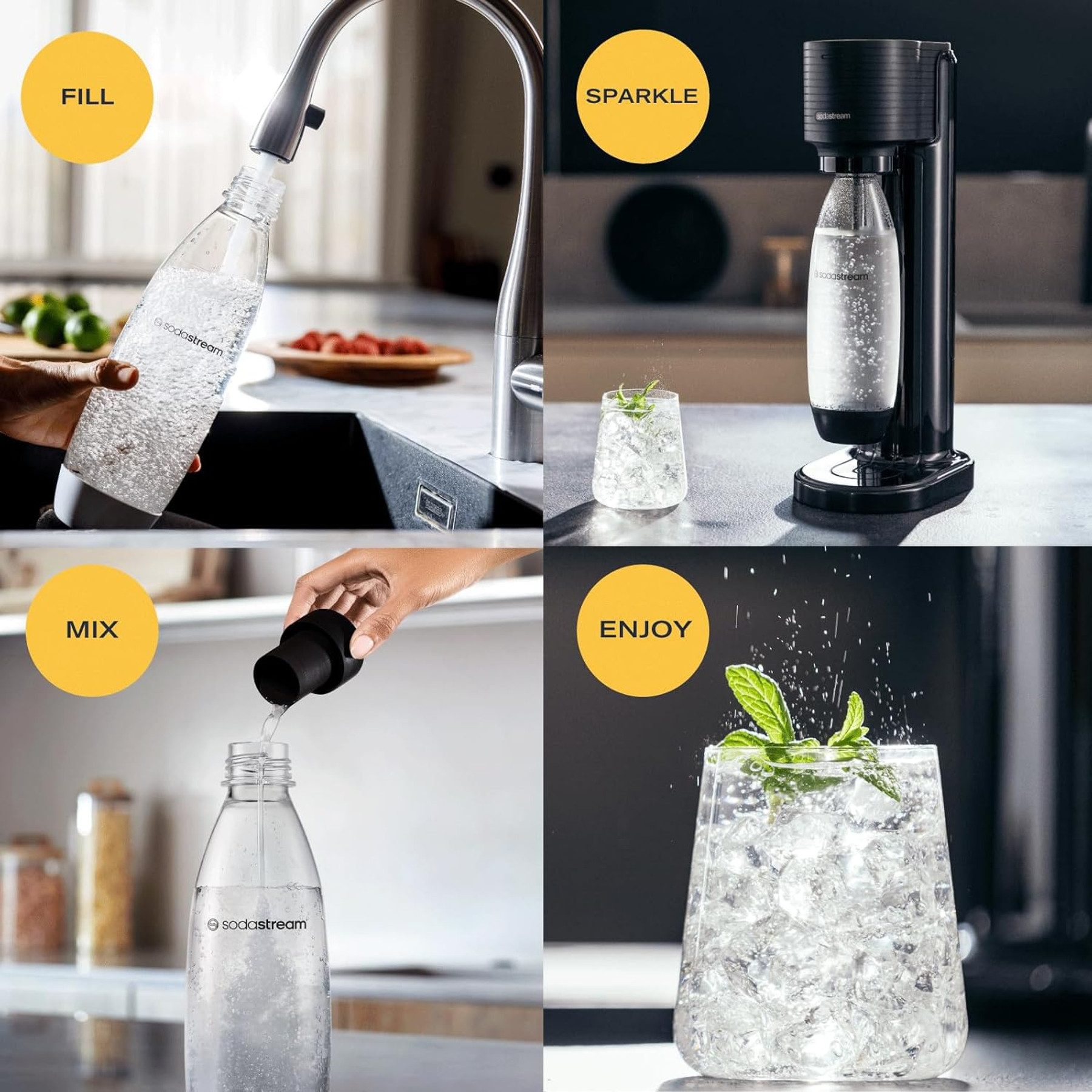SodaStream Wassersprudler SODASTREAM Wassersprudler Gaia Titan