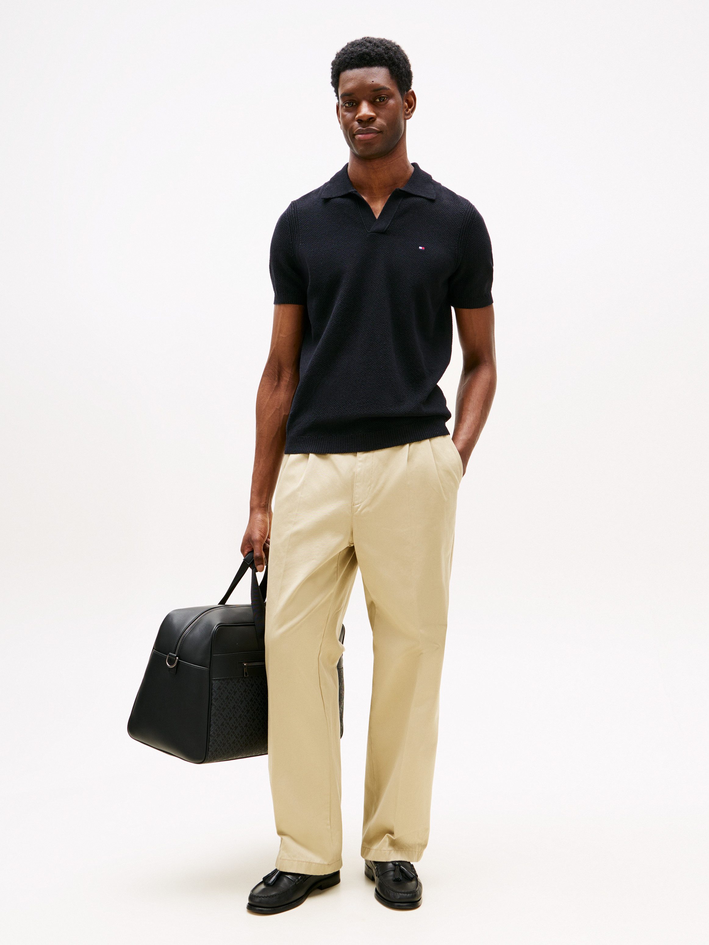 Tommy Hilfiger Poloshirt KNITTED TEXTURED POLO günstig online kaufen