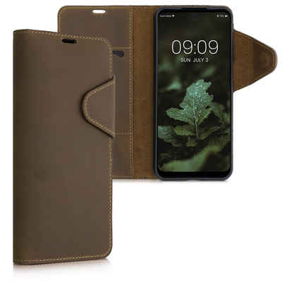 kalibri Handyhülle Hülle für Motorola Moto G31 / Moto G41, Leder Handyhülle Handy Case Cover - Schutzhülle Lederhülle