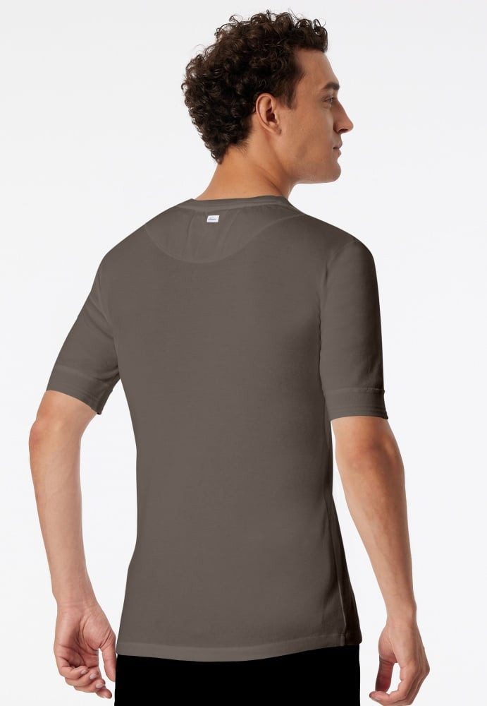 Schiesser T-Shirt Freizeit Revival Karl-Heinz Kurzarm claybraun Herren günstig online kaufen