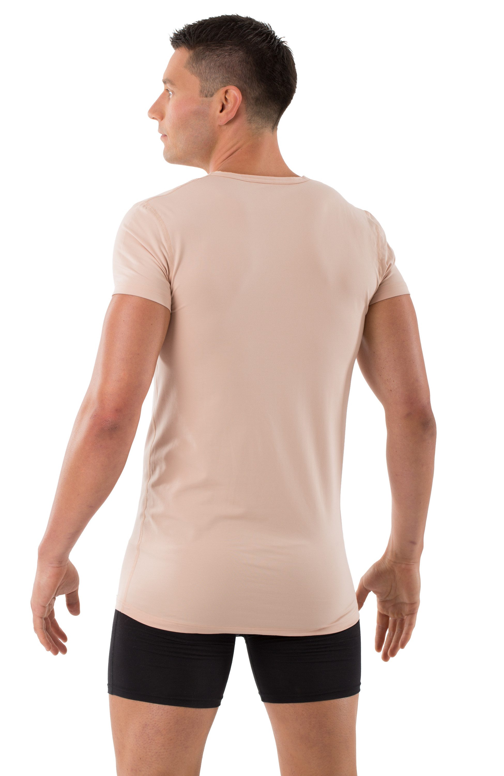 Albert Kreuz Unterhemd V-Neck atmungsaktiv unsichtbar Kurzarm Bio (kein Set, kein Set)
