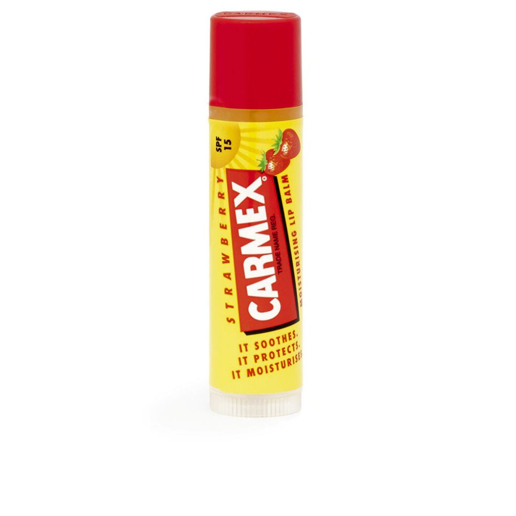 Carmex Lippenpflegemittel Erdbeere Feuchtigkeitsspendender Lippenbalsam Spf15