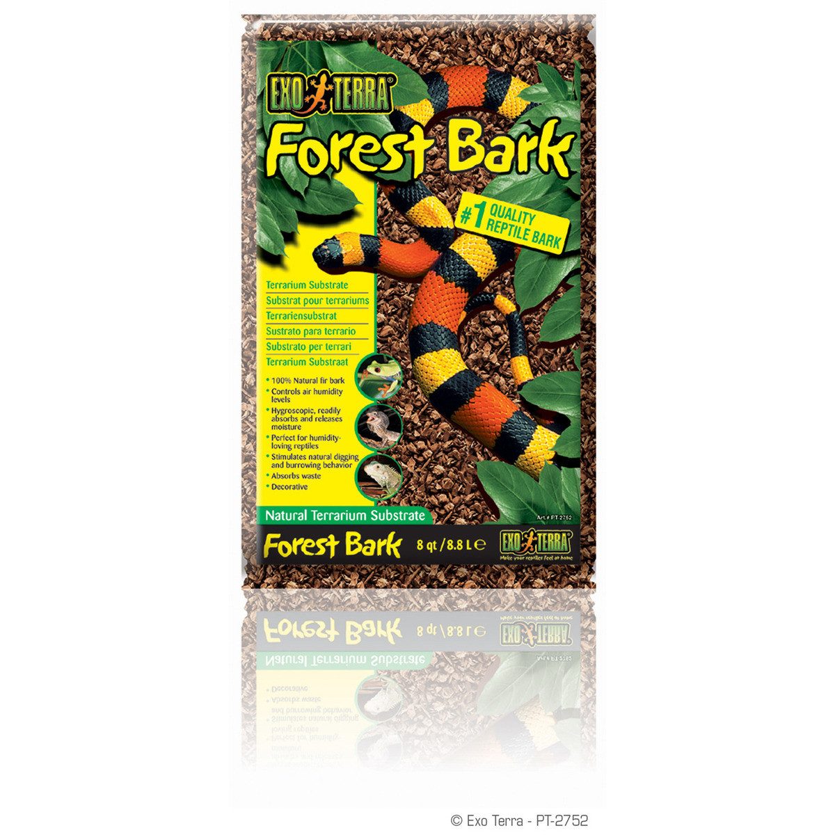 Terrarien-Substrat Forest Bark - natürliches Terrarium-Substrat