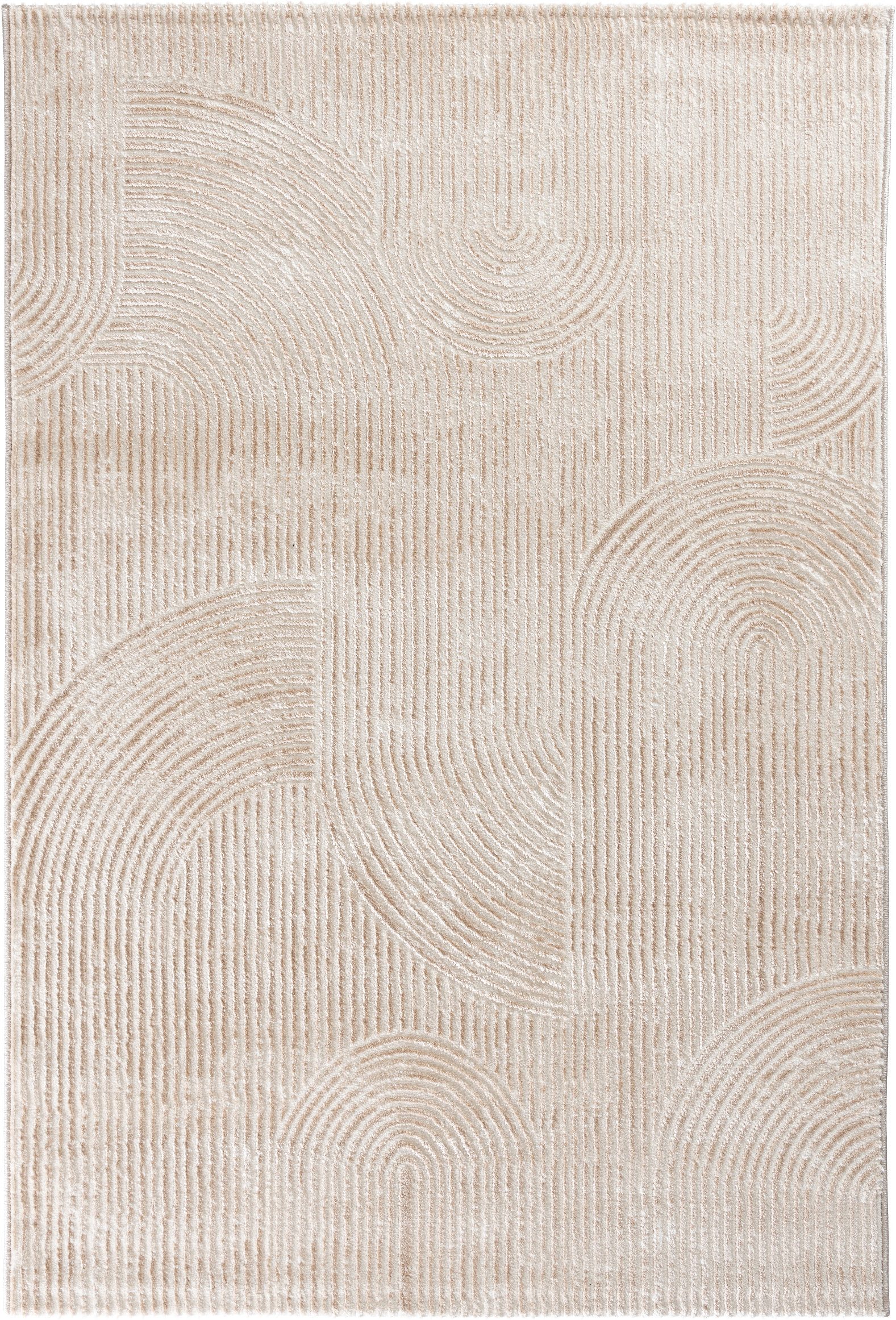 Sehrazat Teppich Moda 1100, auch als Läufer, rechteckig, Höhe: 11 mm, Kurzflor, grafisches Hoch Tief Muster, Wohnzimmer