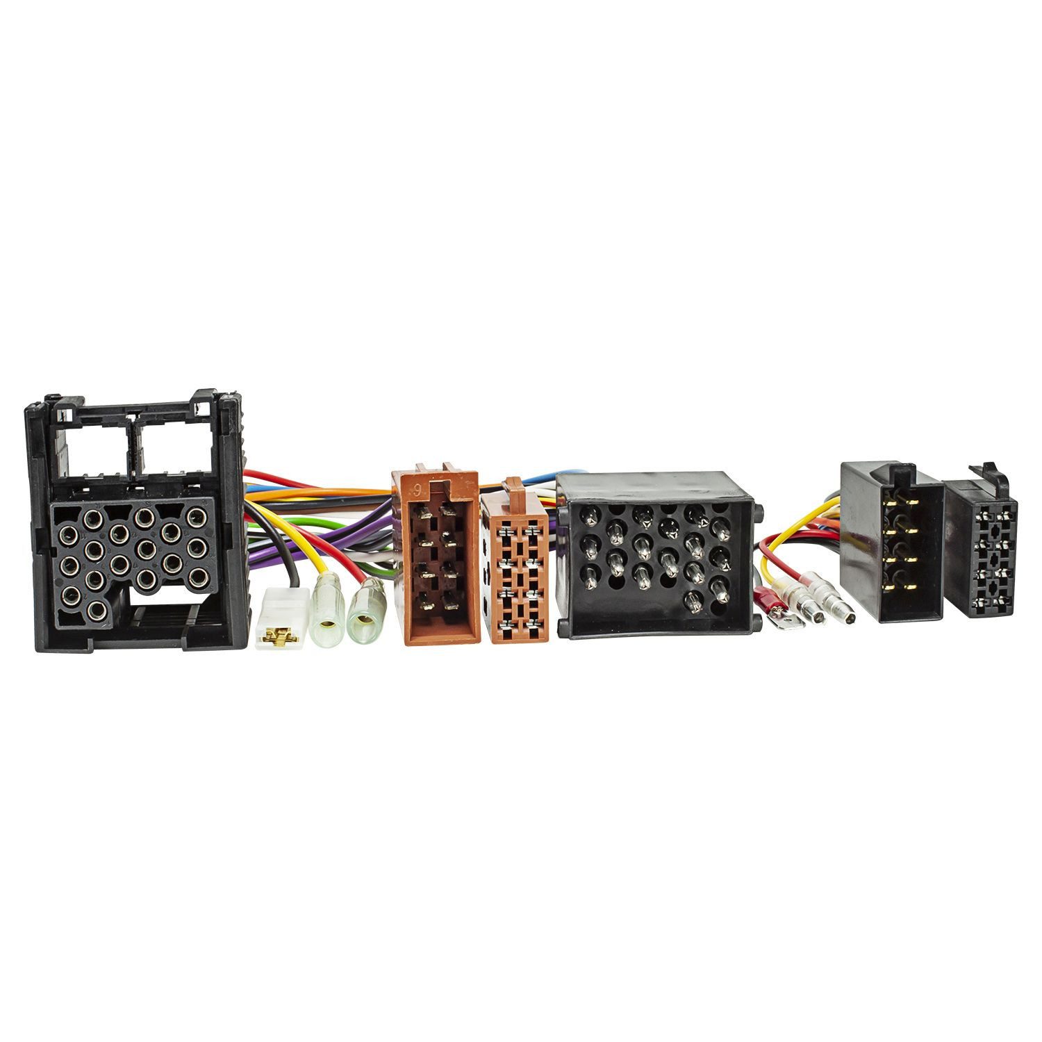 tomzz Audio T-Kabel ISO passt für BMW Rover mit Rundpin zur Einspeisung von Freisp Auto-Adapter