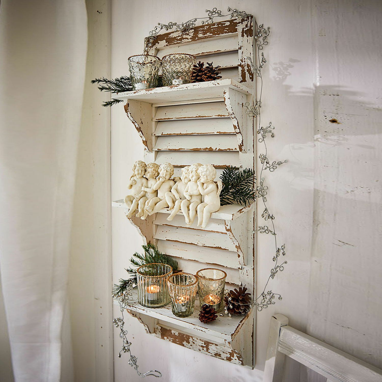 Mirabeau Wandregal Wandregal Morclerey antikweiß günstig online kaufen