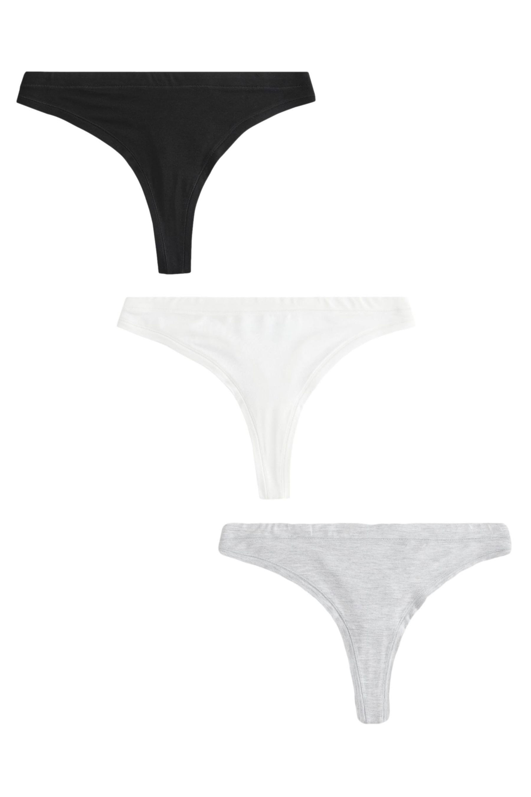 String Ultimate Comfort Baumwollslips, 3er-Pack, Tanga