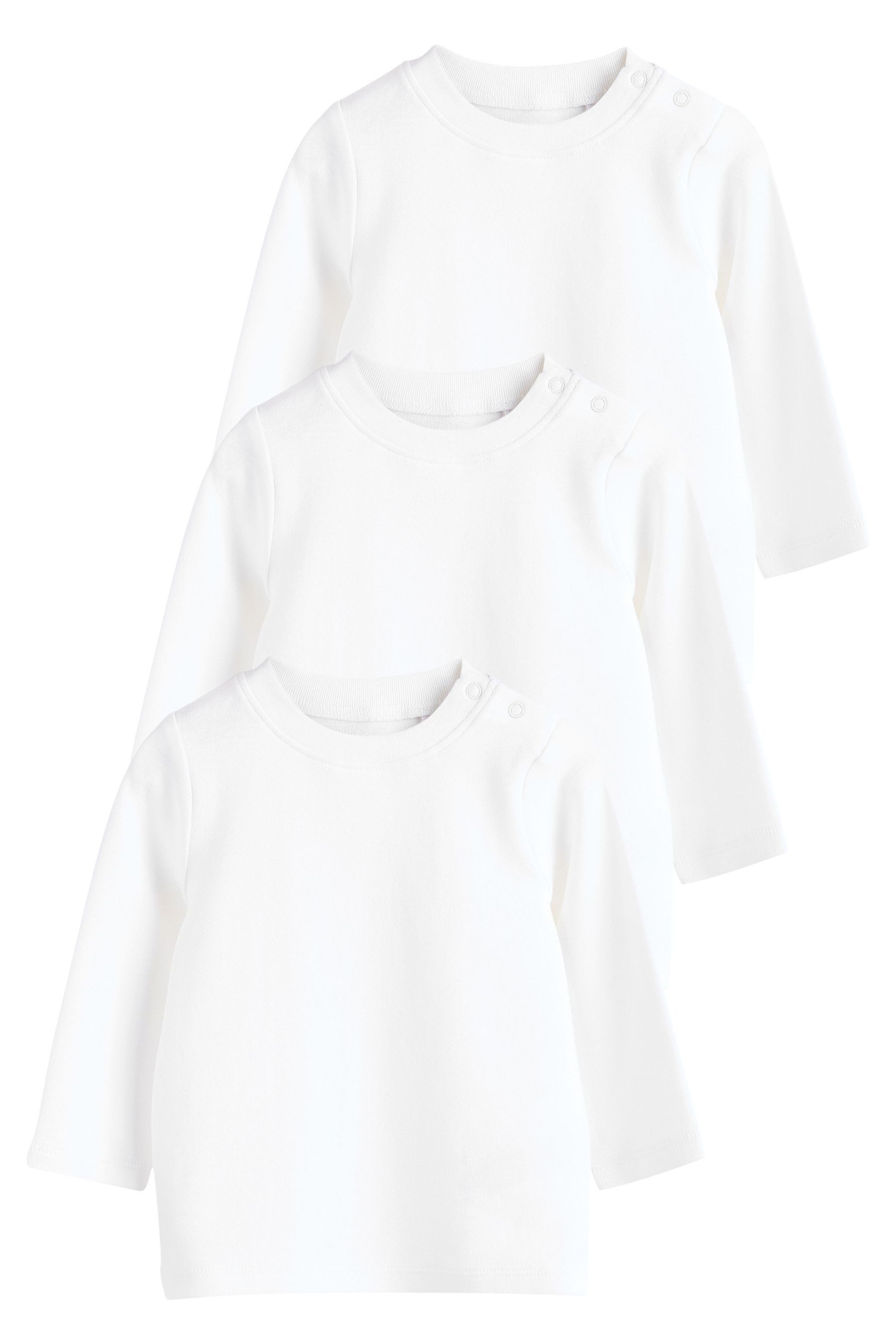 Langarmshirt 3er-Pack Baby Langarmshirts aus 100 % Baumwolle