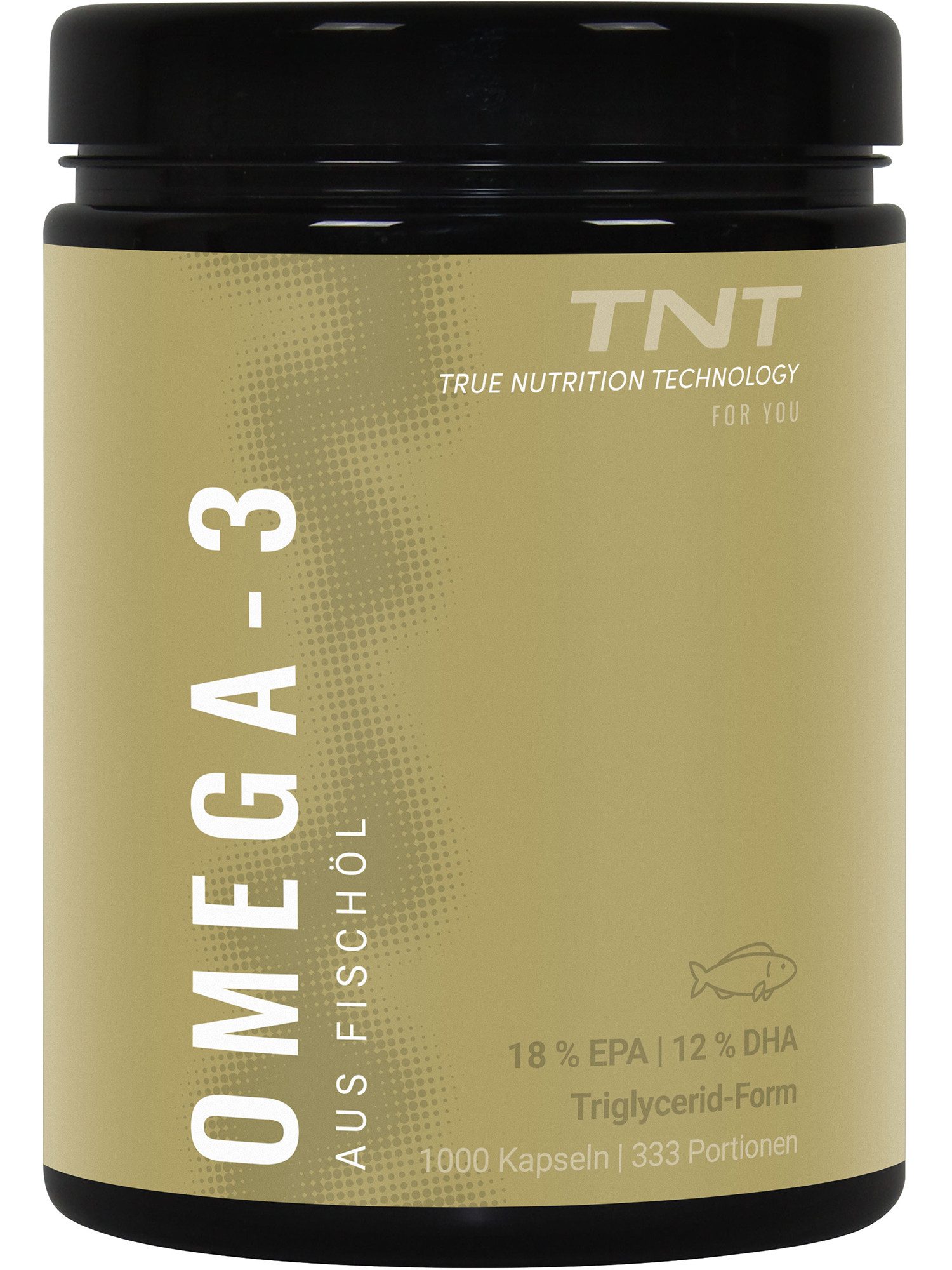 TNT (True Nutrition Technology) Omega-3 Kapseln aus Fischöl Kapseln, 1000 St., 1340 g