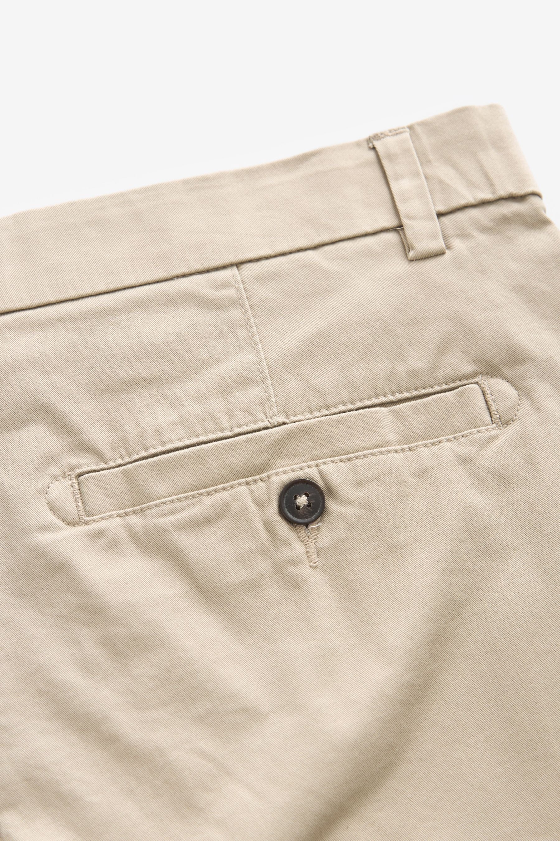 Next Chinoshorts 3er-Pack Skinny Fit Stretch-Chinohosen (3-tlg)