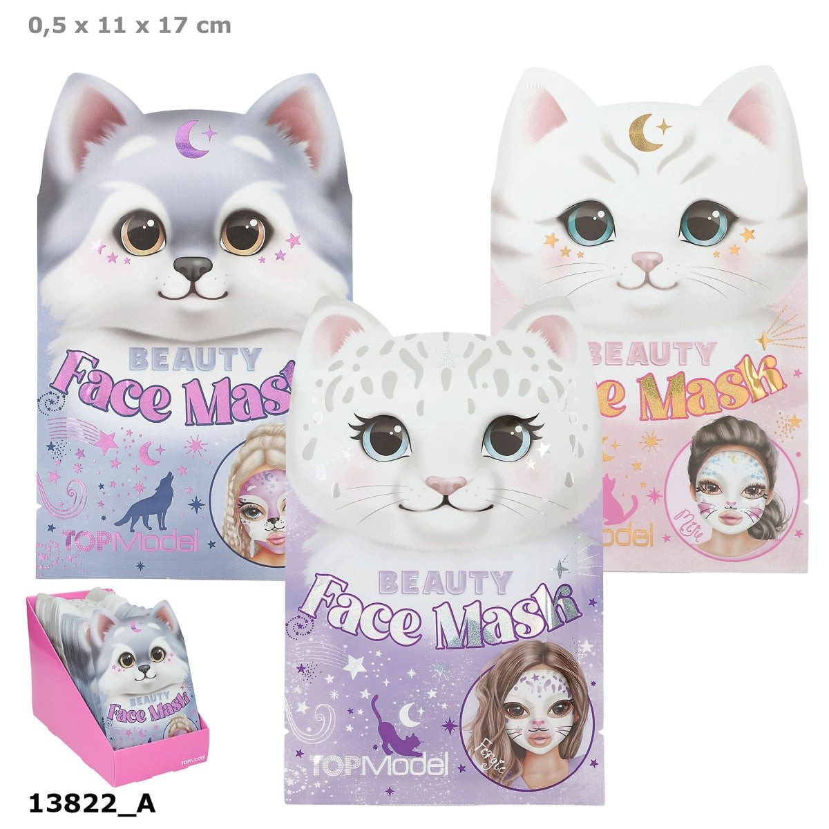 Depesche Spiel TOPModel Tuchmaske Tier BEAUTY and ME – 1 von 3 zufällig