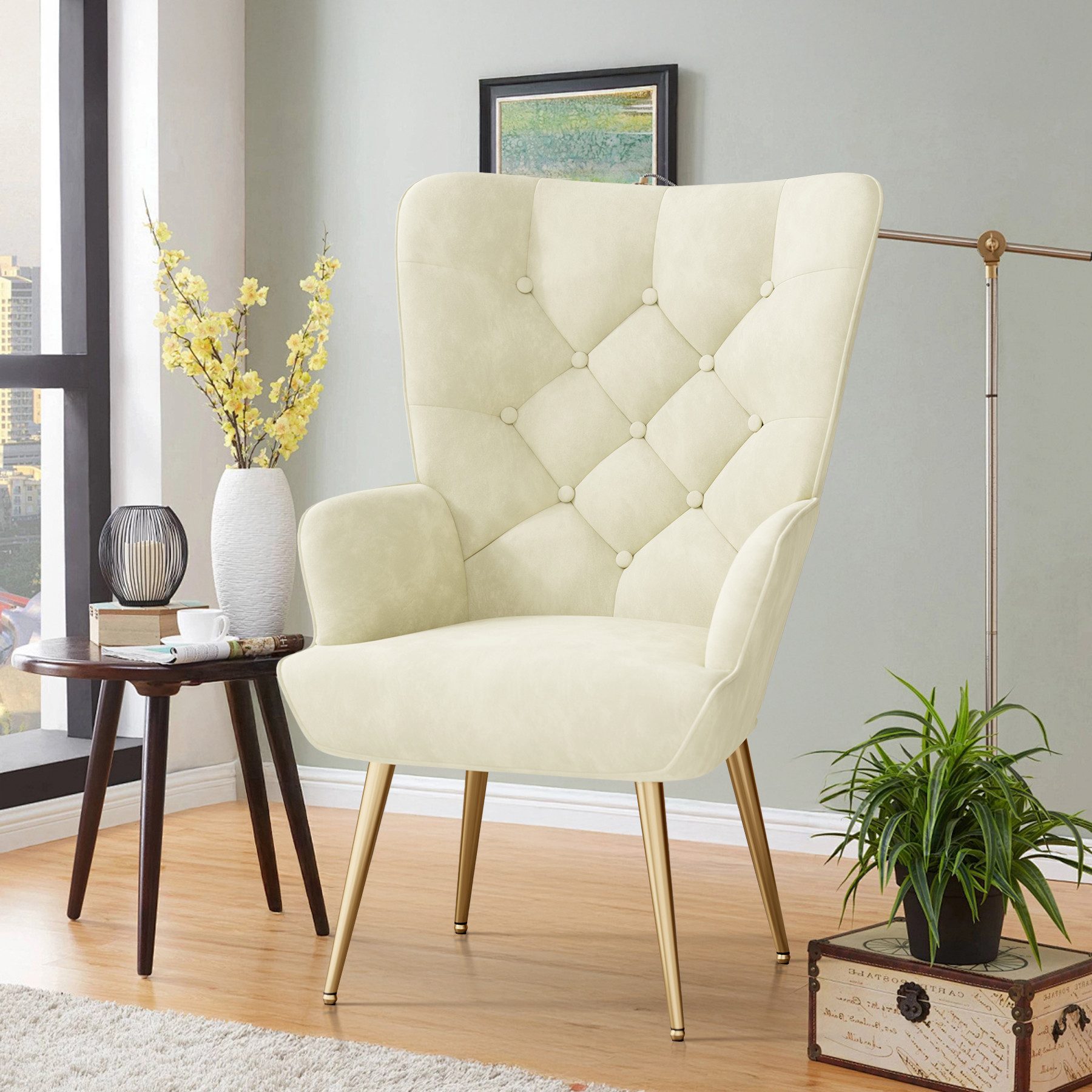 HawthyHome Polsterstuhl Eleganter Polstersessel, Schminktisch Stuhl günstig online kaufen