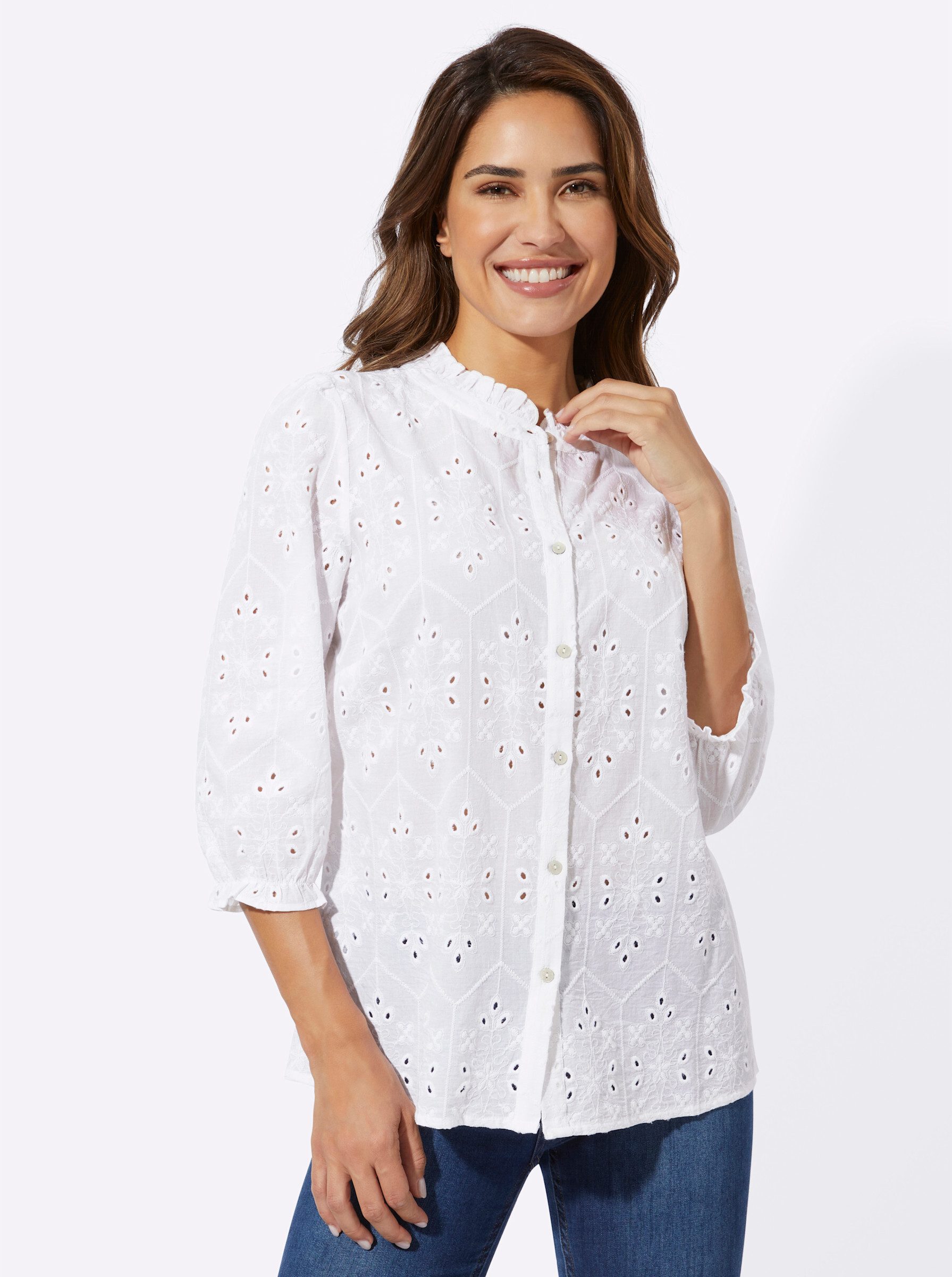 Klassische Bluse Baumwollbluse