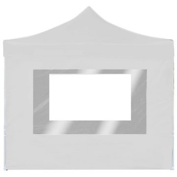 vidaXL Partyzelt Profi-Partyzelt Faltbar mit Wänden Aluminium 2×2m Weiß