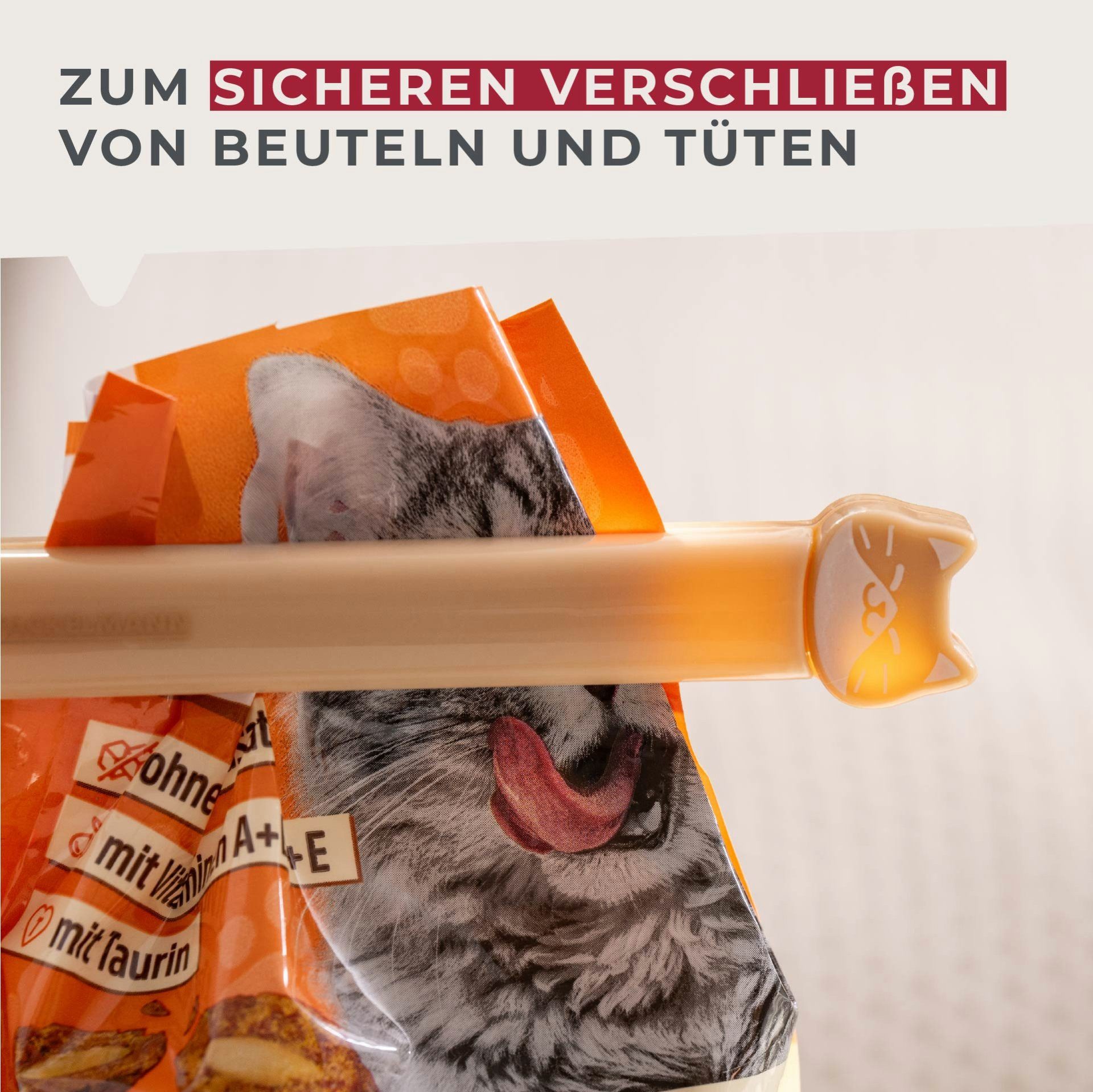 FACKELMANN Verschlussklammer Verschluss-Clips, Tütenclips, Beutelverschluss, Futterclips