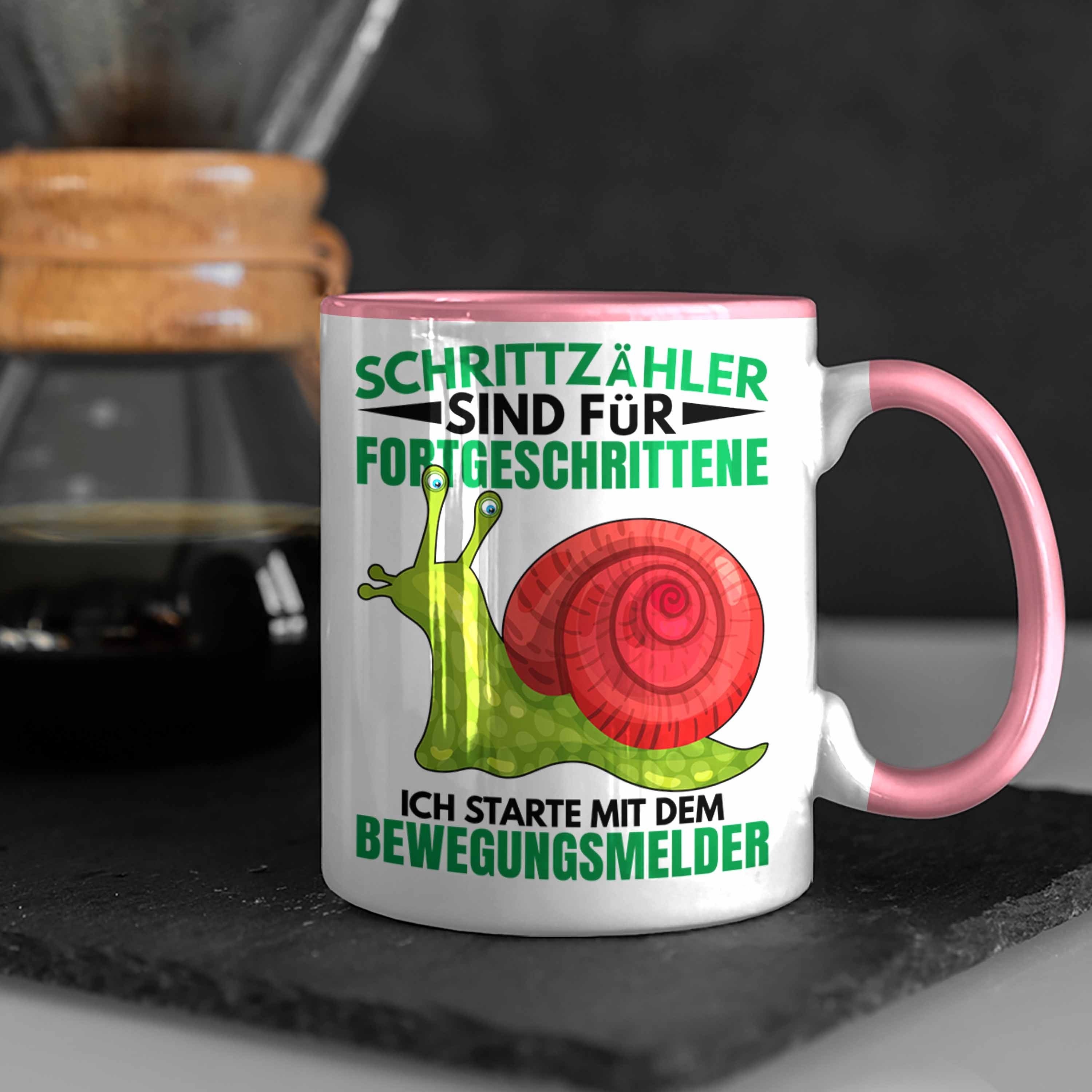 Trendation Tasse Trendation - Spruch Lustiger Tasse Sprüche Schnecken Rosa Witzige Geschenk Humor