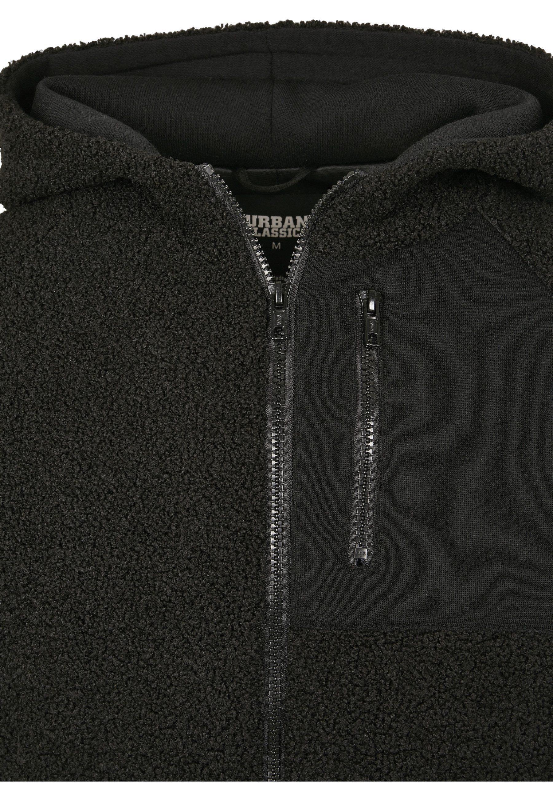 URBAN CLASSICS Neopren-Hoodie Urban Classics Herren Hooded Sherpa Zip Jacket (1-tlg)