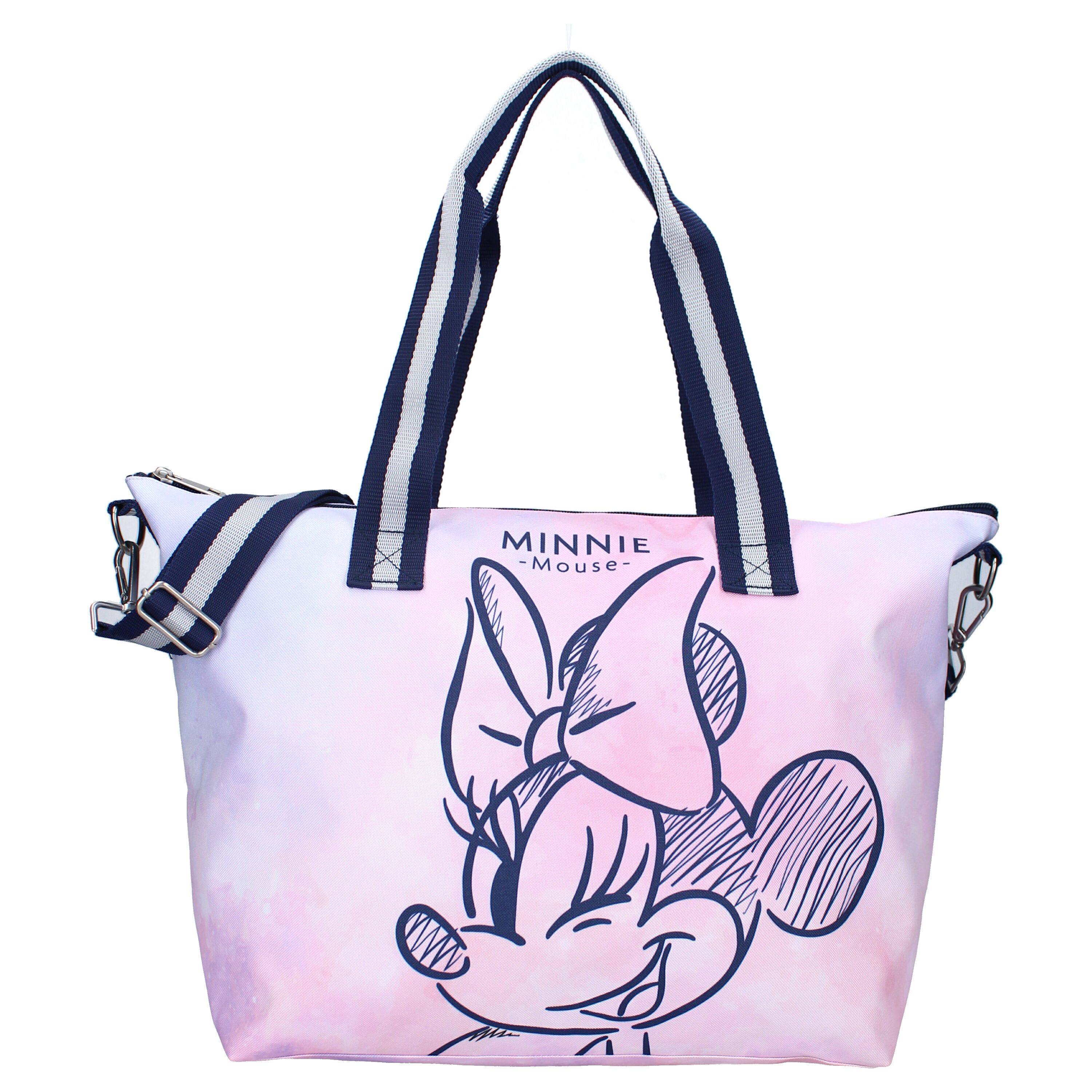 Disney Minnie Mouse Shopper Umhängetasche – modischer Shopper mit Reißversc günstig online kaufen