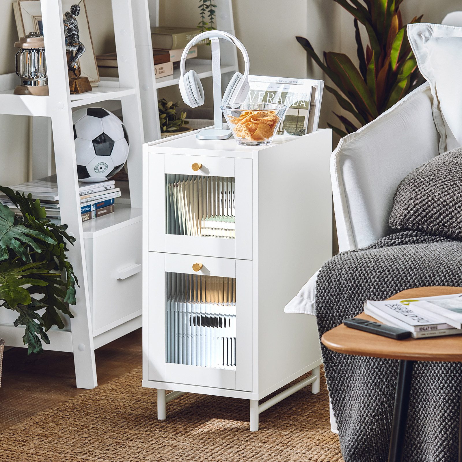 SoBuy Nachttisch FBT139, Nachtschrank Beistelltisch schmal günstig online kaufen