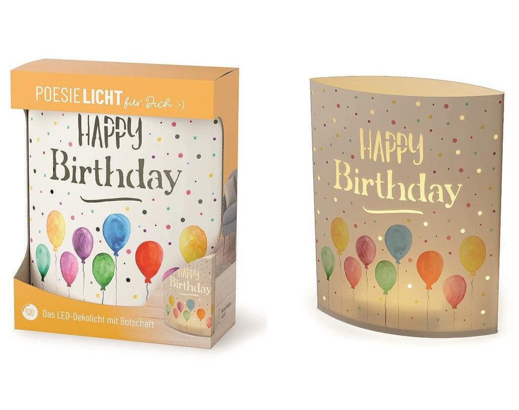 La Vida LED Tischleuchte Deko Lampe Leuchte Batterie Poesielicht für Dich L günstig online kaufen