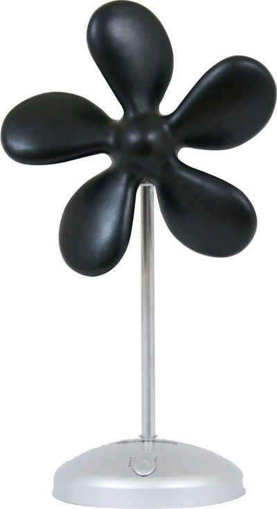 Sonnenkönig Tischventilator Flower Fan schwarz, 3 Ventilationsstufen, einfache Bedienung