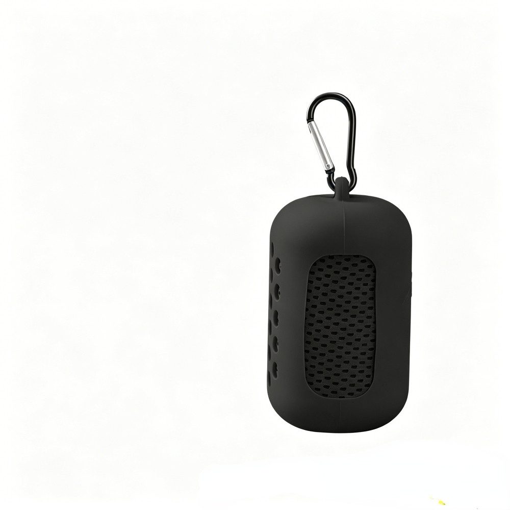 Blusmart Sporthandtuch Leichtes, schnelltrocknendes Kühlhandtuch, (mit Silikonhülle und Karabinerhaken, 1-St), Mikrofaser Handtuch, Für Sport, Wandern, Strand und Outdoor