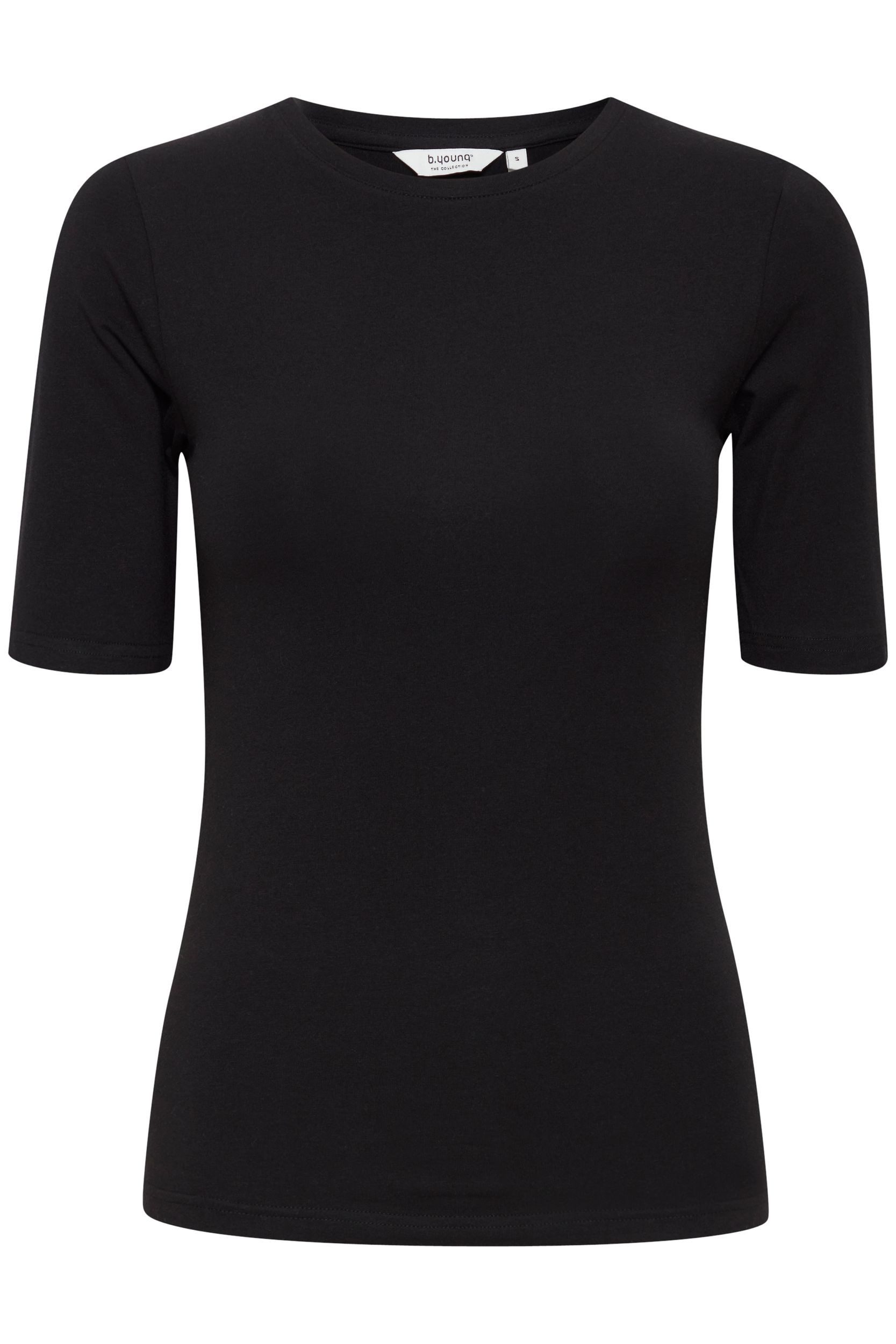 b.young T-Shirt Slim Fit Ellenbogen-Länge Rundhalsausschnitt BYPAMILA TSHIR günstig online kaufen