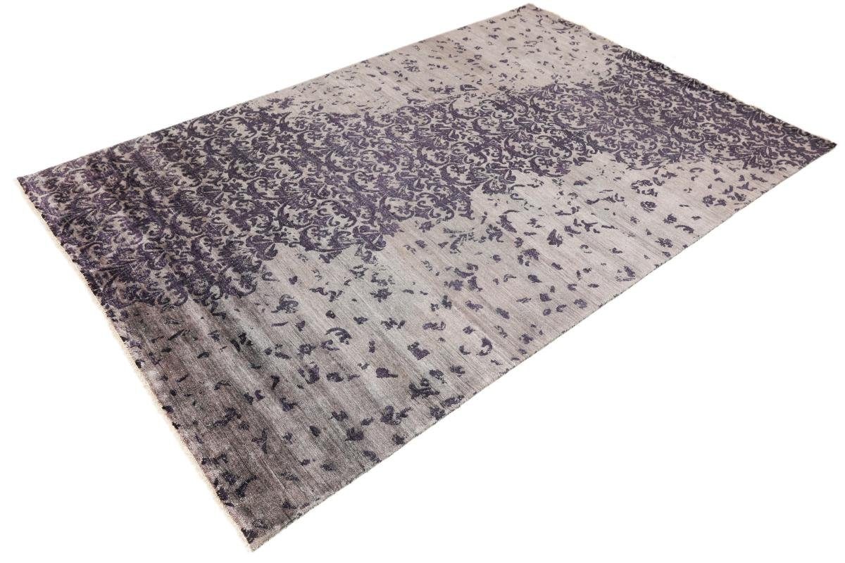 Nain Orientteppich Moderner rechteckig, Handgeknüpfter Designteppich, 201x303 Orientteppich Sindhi Trading, / 12 mm Höhe: