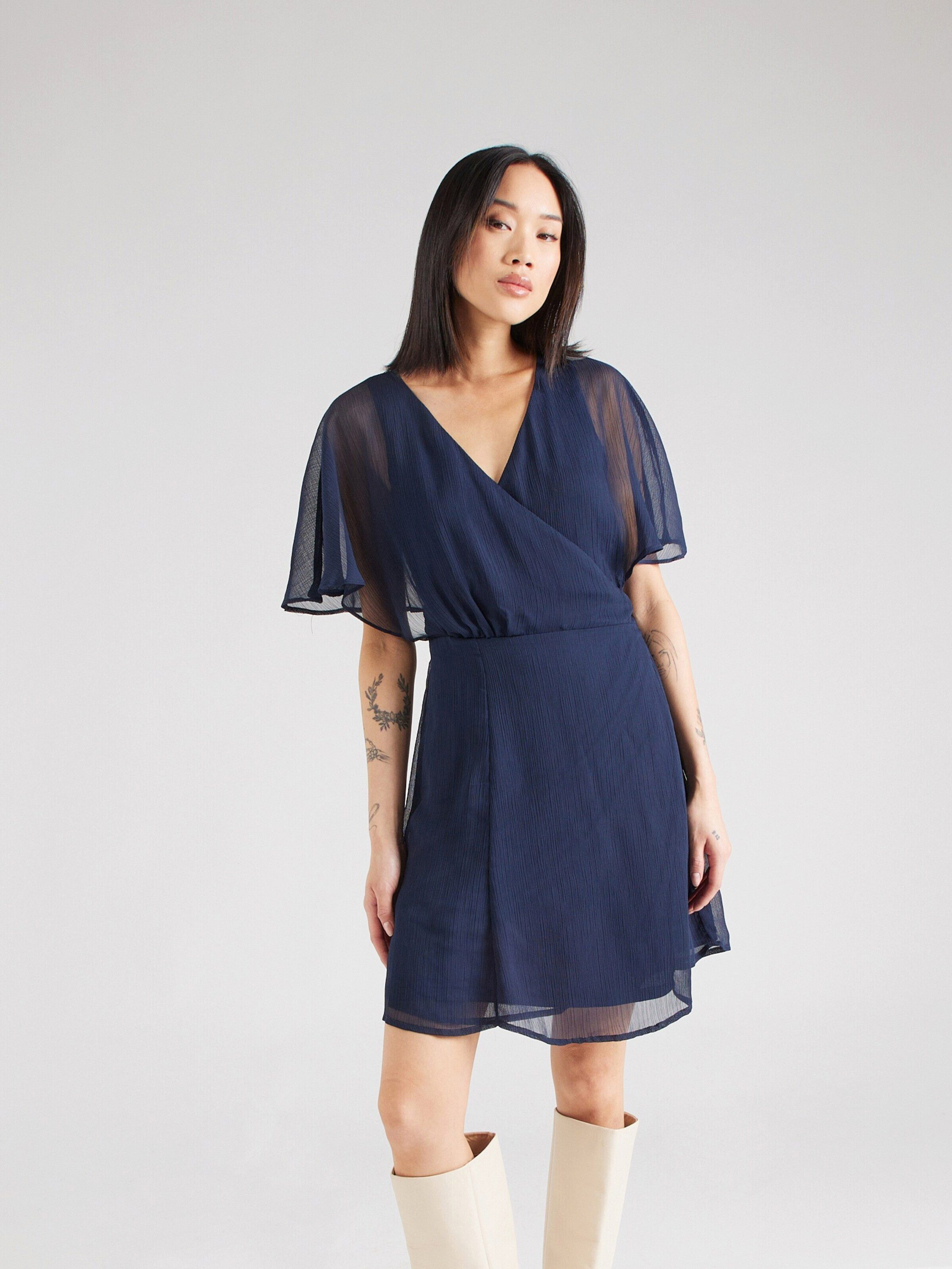 Vila Midikleid VIRILLA (1-tlg) Wickel-Design