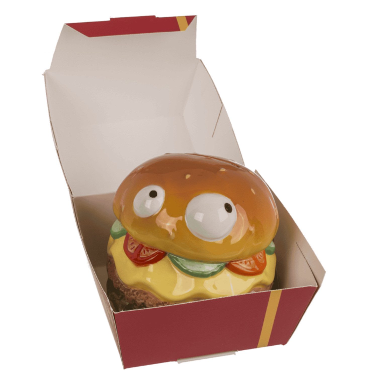 Out of the Blue Spardose Cheeseburger Spardose in der Burgerschachtel