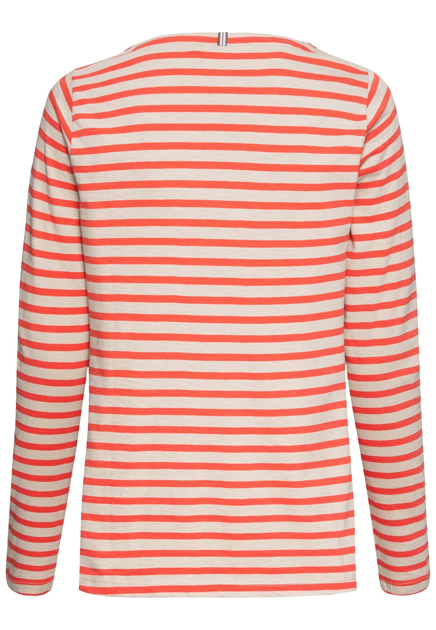 camel Longsleeve Organic (1-tlg) active Cotton Orange aus