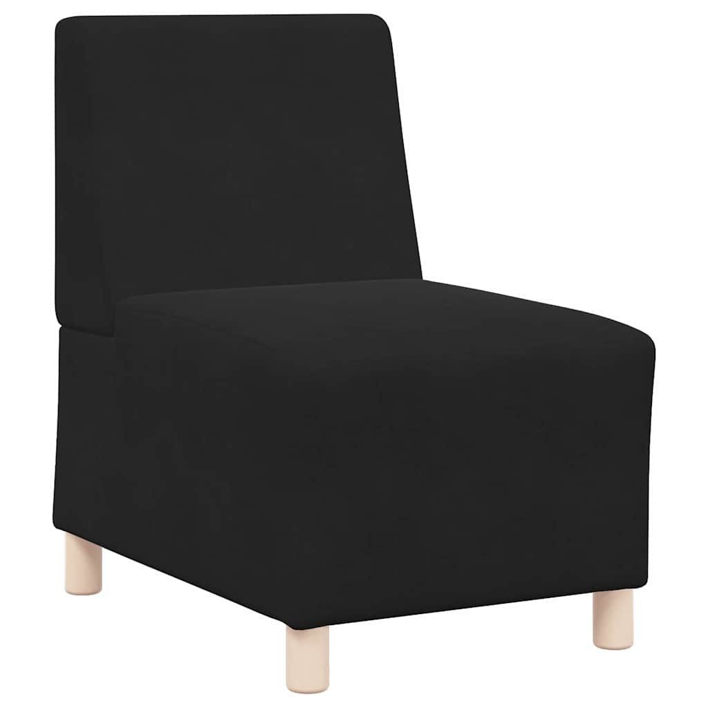 vidaXL Sofa Sofa-Stuhl ohne Armlehnen Schwarz günstig online kaufen