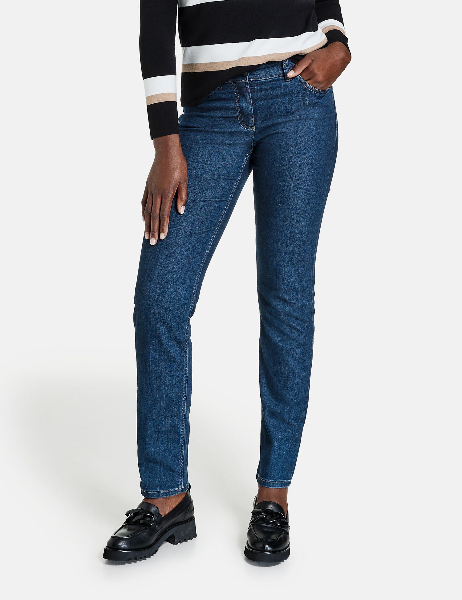 Best4me Blue Slimfit 5-Pocket GERRY Denim WEBER Stretch-Jeans Jeans
