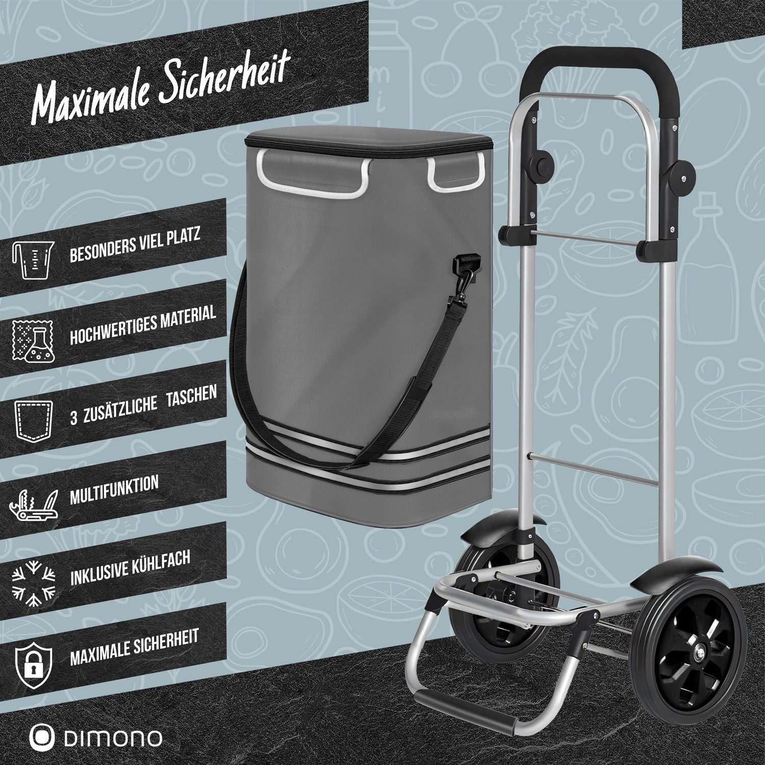 Dimono Einkaufstrolley 3 in1 Trolley zum günstig online kaufen