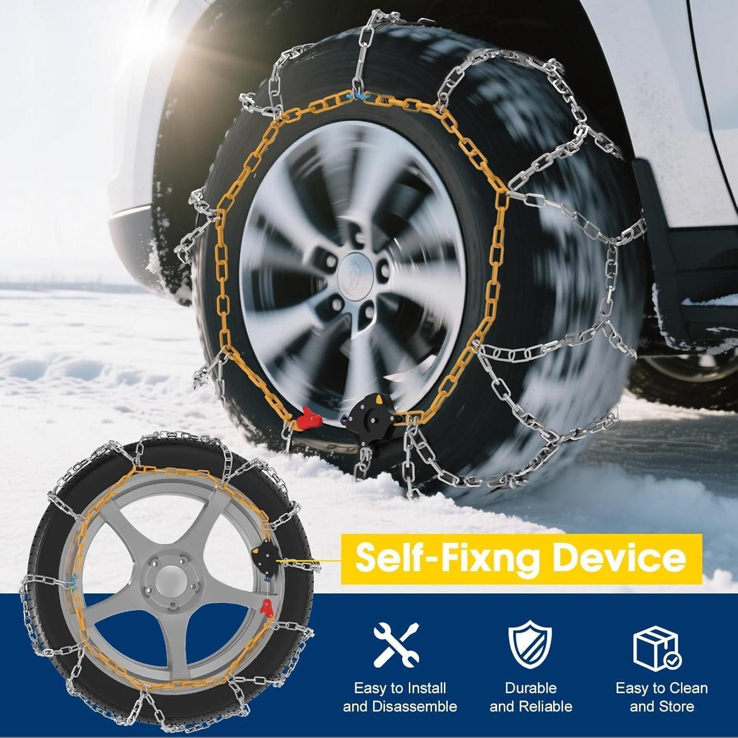 LuxusKollektion Schneeketten Schneeketten Automatisch 2 Stk 12mm 1min PKW SUV HKN 140