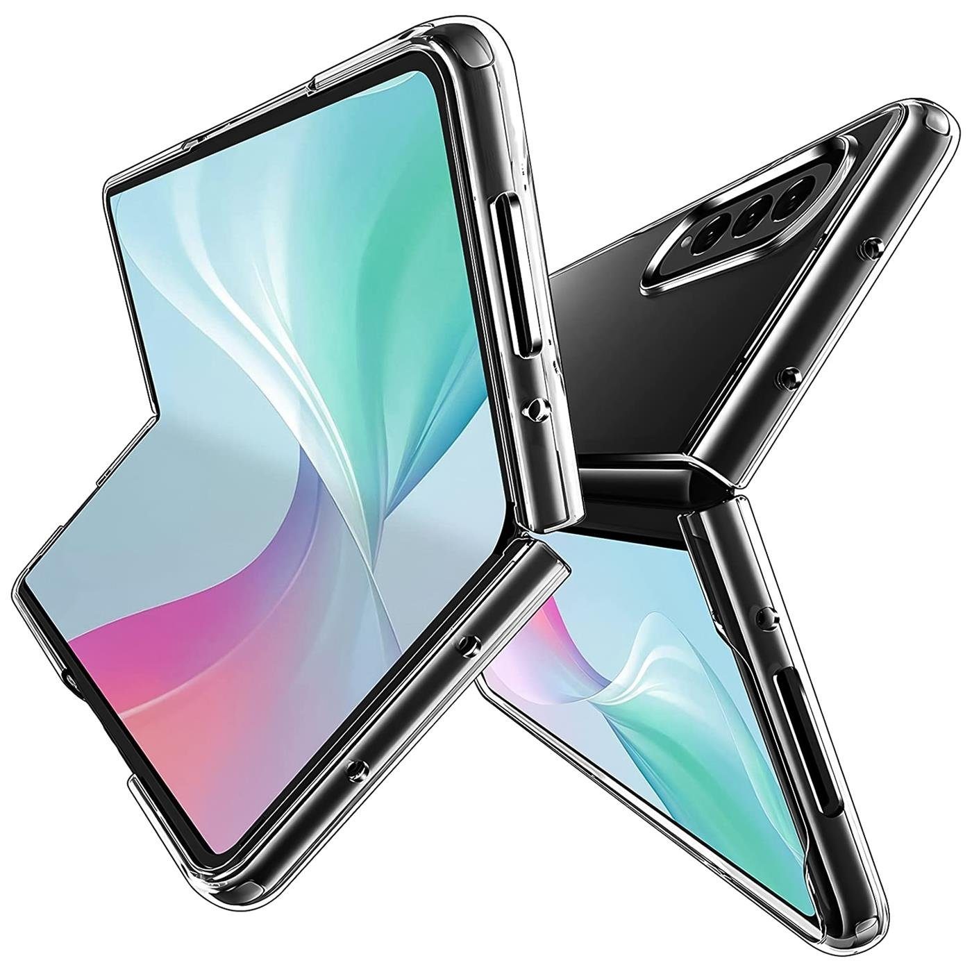 CoolGadget Handyhülle Transparent Ultra Slim Case für Samsung Galaxy Z Fold 4 7,6 Zoll, Silikon Hülle Dünne Schutzhülle für Samsung Galaxy Z Fold 4 5G Hülle
