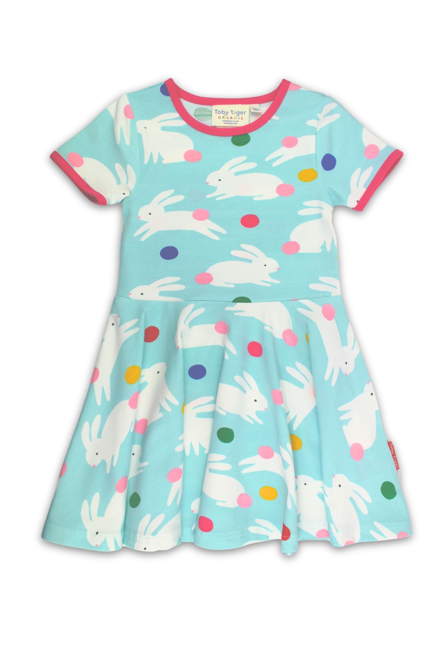 Toby Tiger Shirtkleid Skaterkleid mit Hasenparty Print