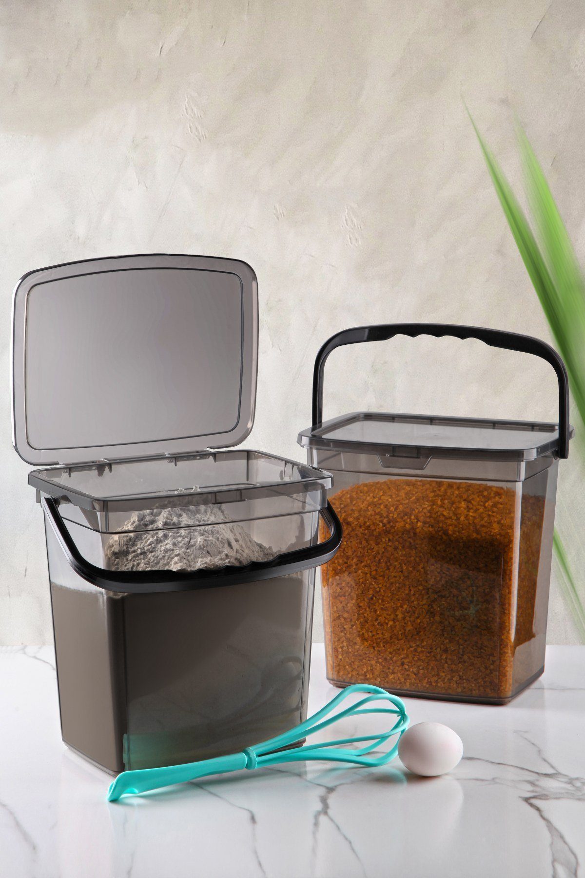 Vorratsdose 100% PLASTIC, 24 x 25 x 17,5 cm / 6000 ml (2 Pieces) V9441