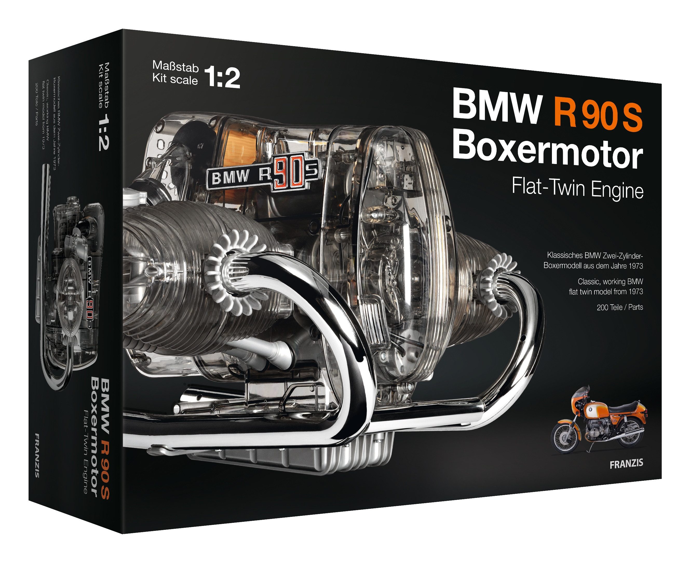 Franzis Modellbausatz BMW R 90 S Boxermotor Modellbausatz
