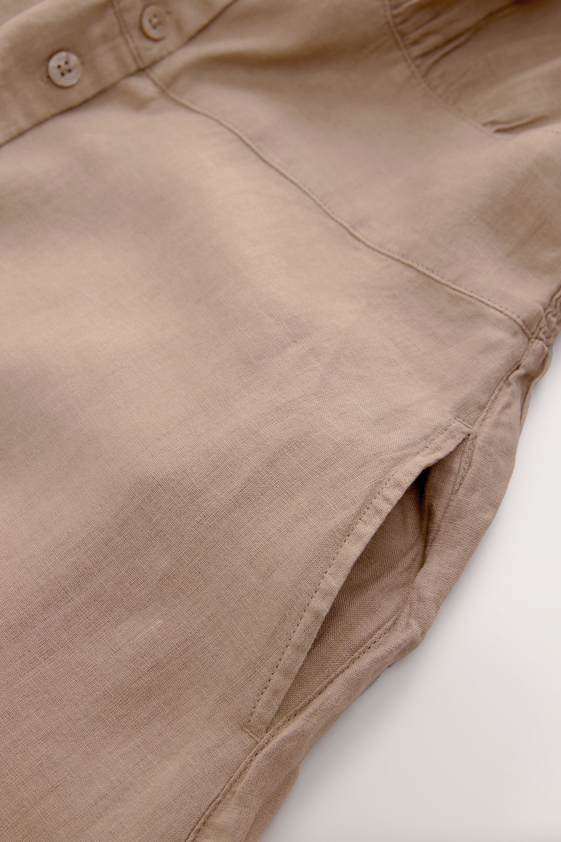 Next Midikleid Durchgeknöpftes Premium-Midikleid aus 100 % Leinen (1-tlg) günstig online kaufen